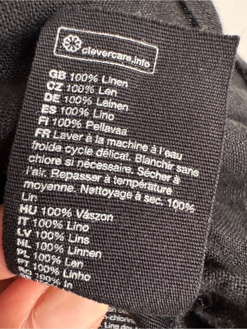& Other Stories 100% Linen Black Wrap Mini Skirt Size US 4 Ruffle Hem Boho - Picture 8 of 12